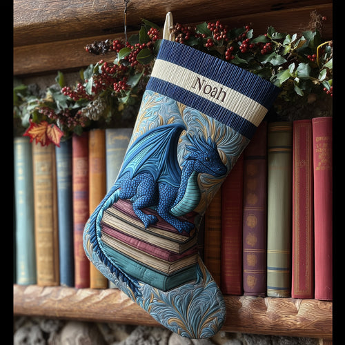 Dragon Quilted Christmas Stocking GFTONL6074