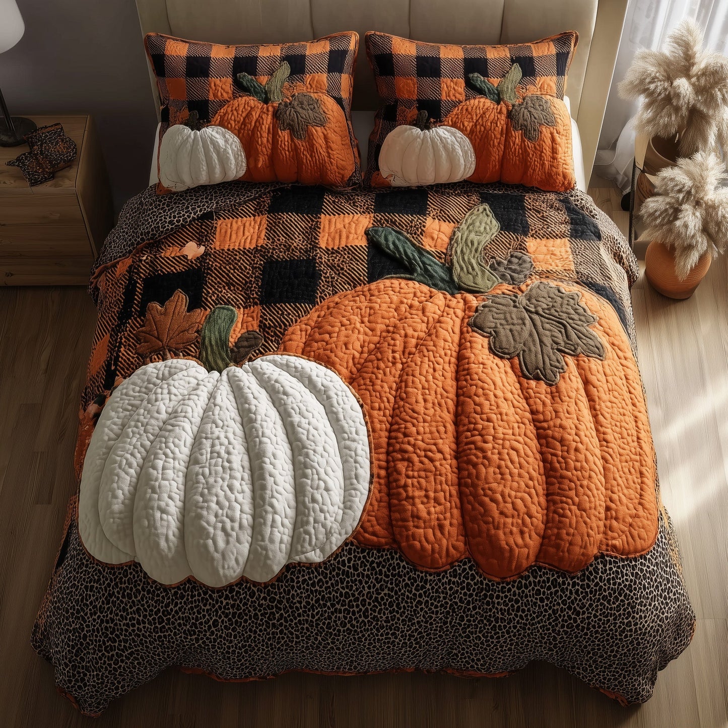 Autumn Vibe 3-Piece Quilted Bedding Set GFTONL6108
