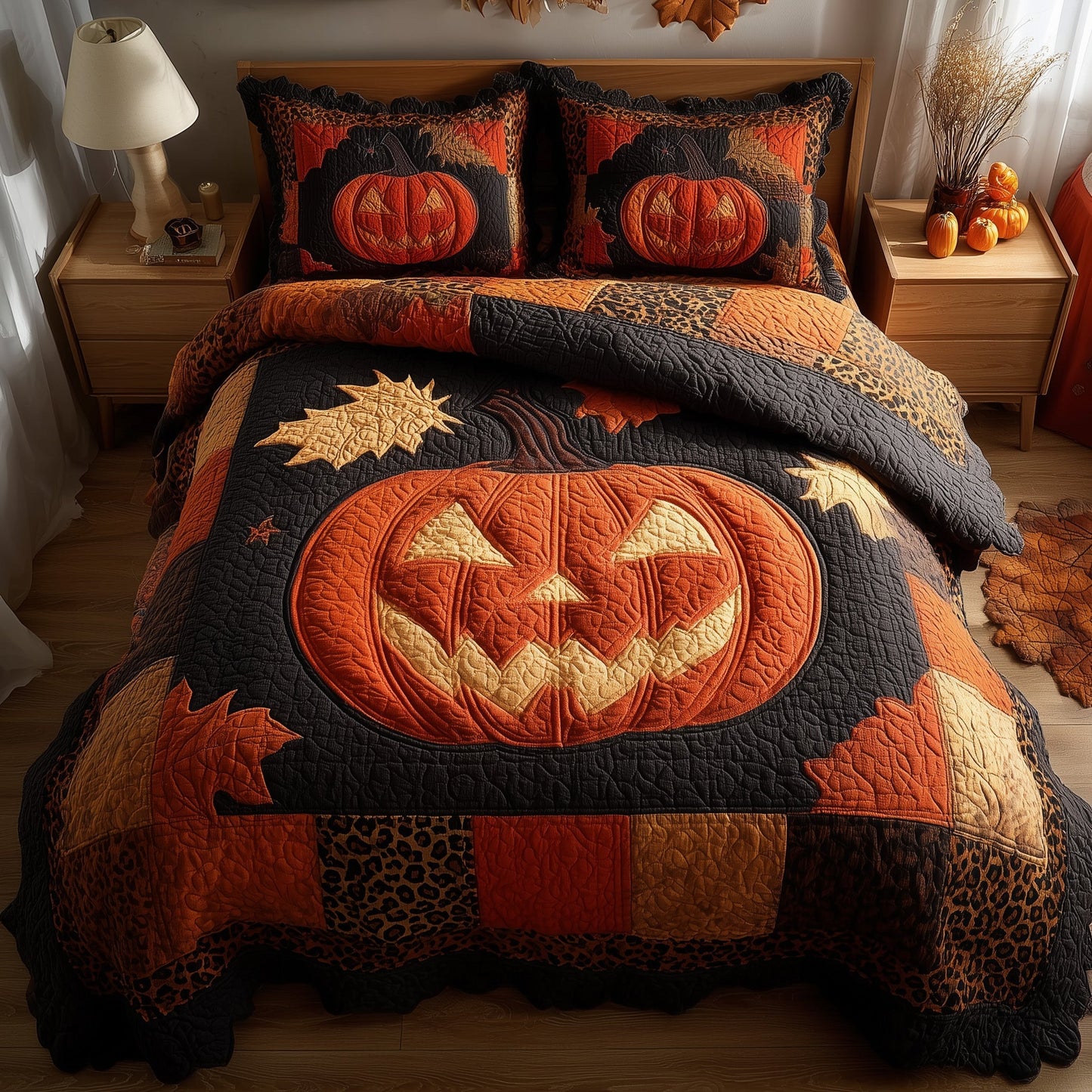 Glowing Eye 3-Piece Quilted Bedding Set GFTONL6114
