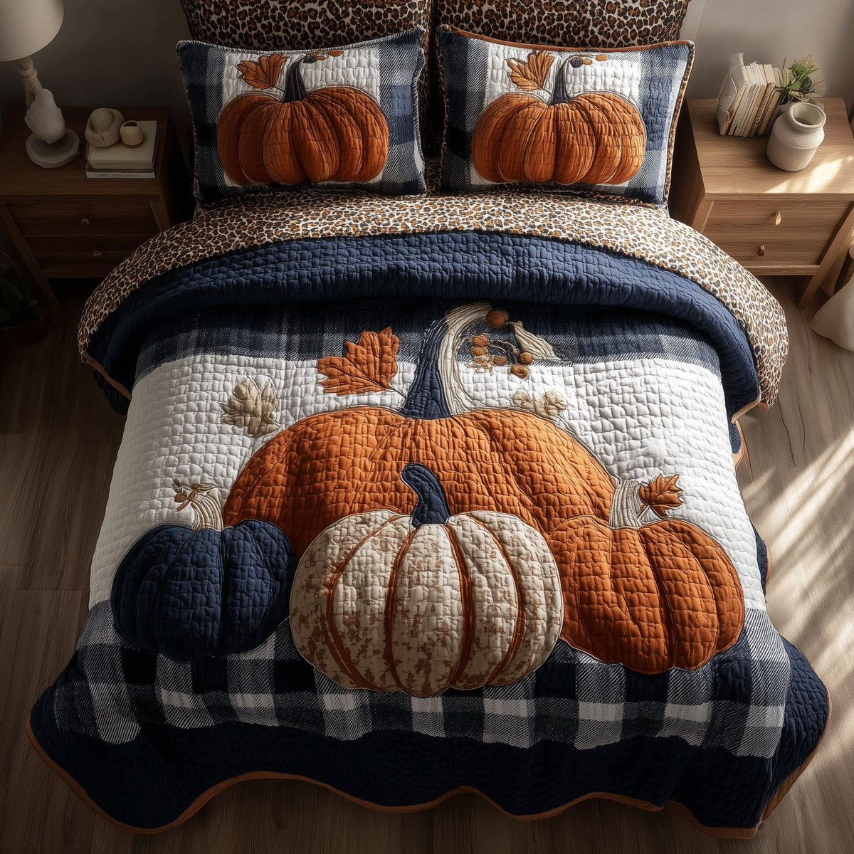 Elegant Fall 3-Piece Quilted Bedding Set GFTONL6120