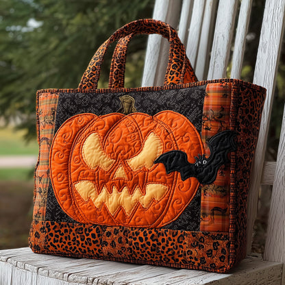 Spooky Pumpkin Quilted Tote Bag GFTONL6131