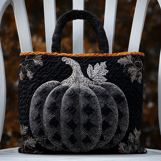 Gothic Pumpkin Quilted Tote Bag GFTONL6133