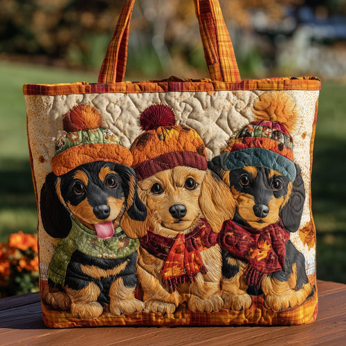 Adorable Dachshund Quilted Tote Bag GFTONL6142