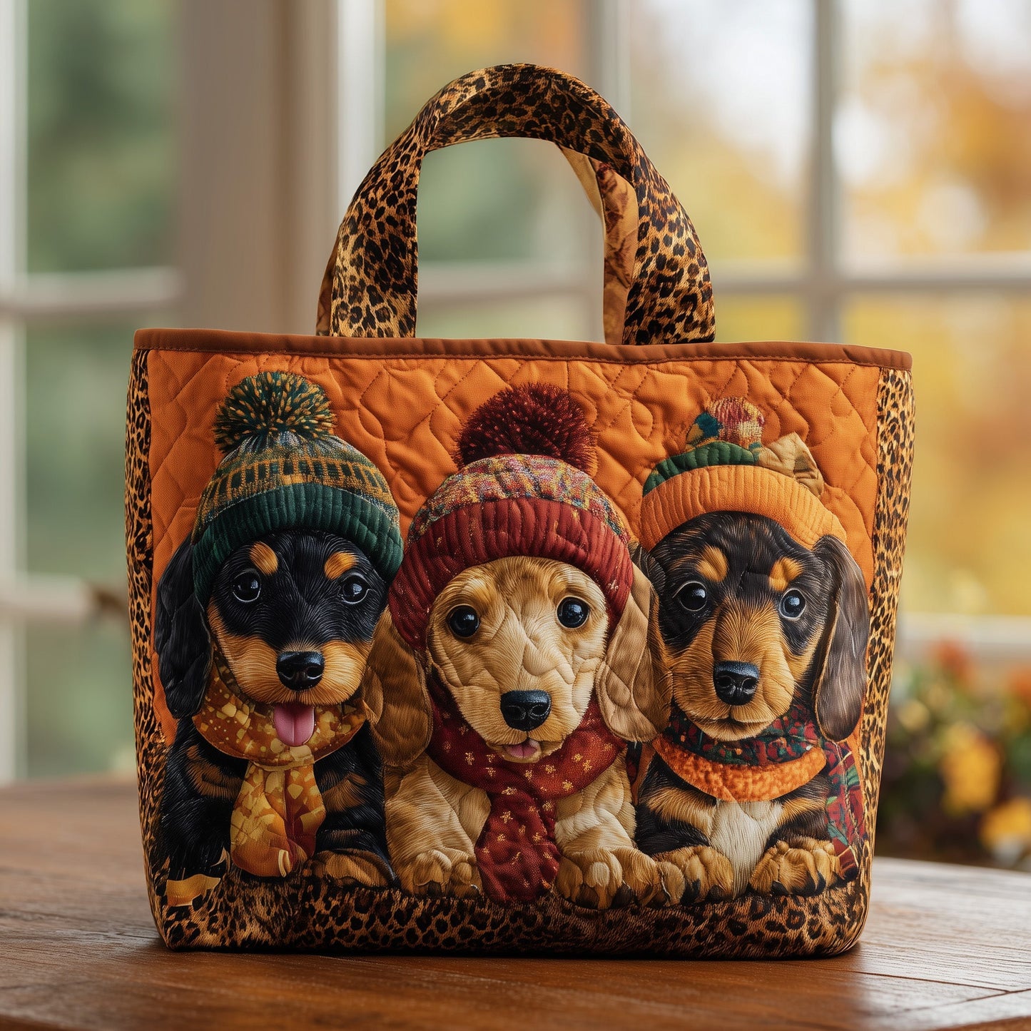 Adorable Dachshund Quilted Tote Bag GFTONL6143
