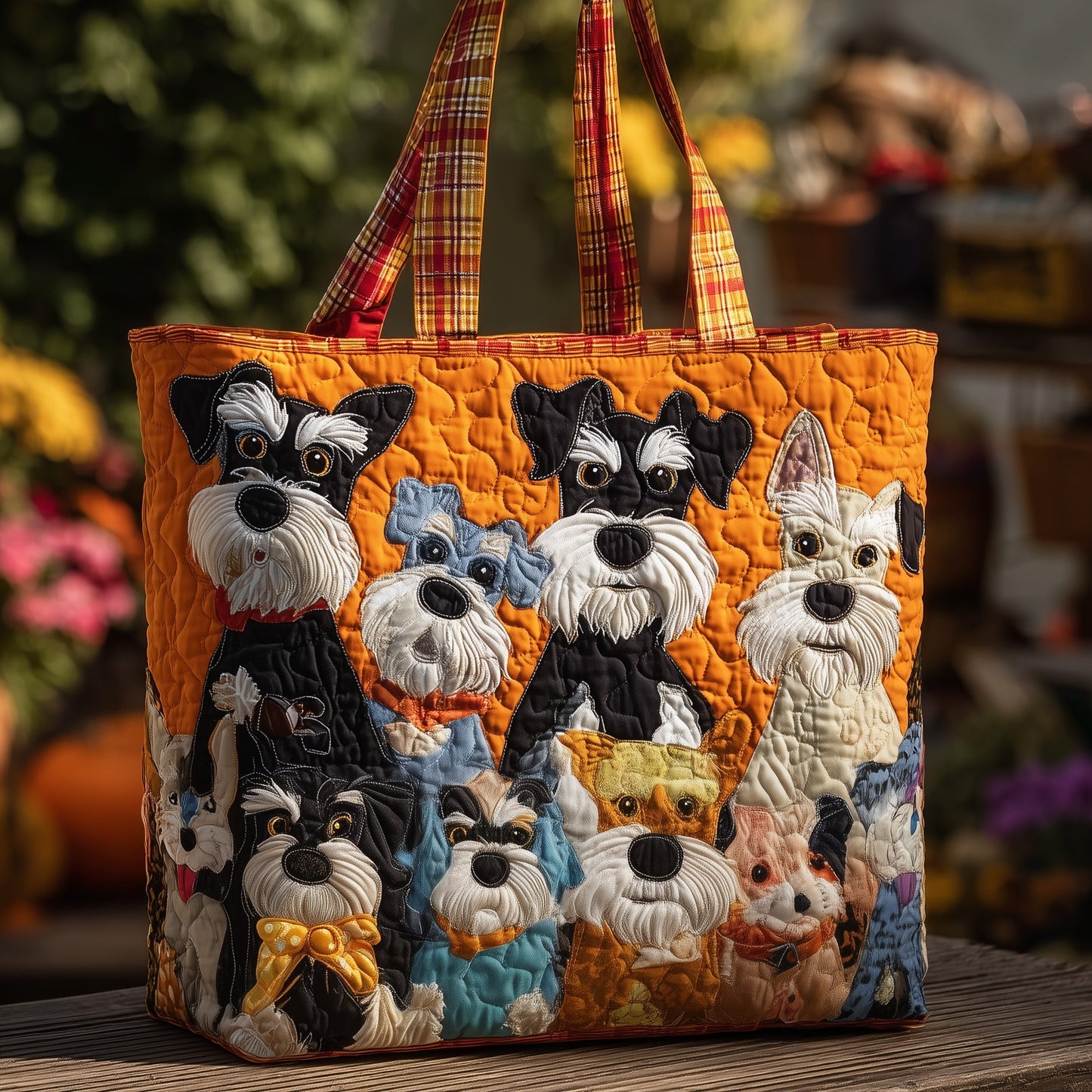 Schnauzer Quilted Tote Bag GFTONL6152