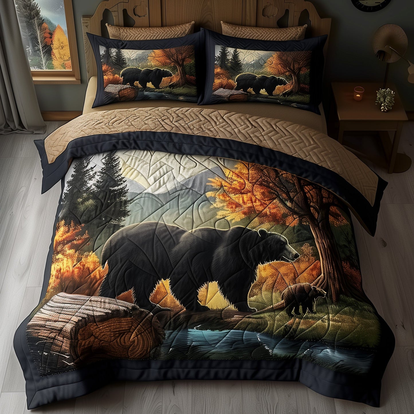 Bear And Cub Duvet Cover Set GFTONL6177