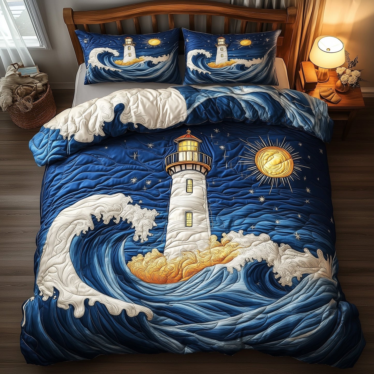 Midnight Lighthouse Duvet Cover Set GFTONL6194