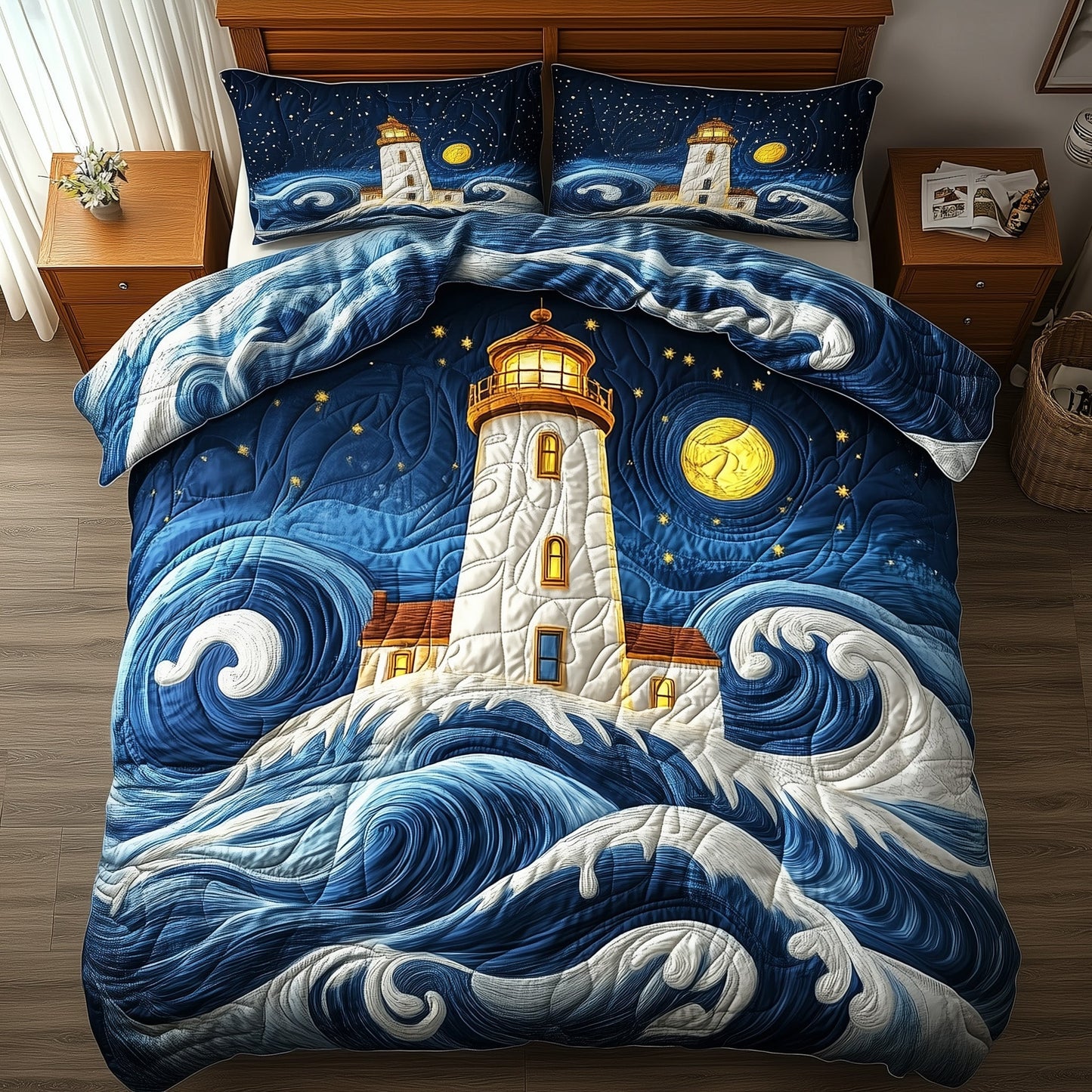 Midnight Lighthouse Duvet Cover Set GFTONL6196