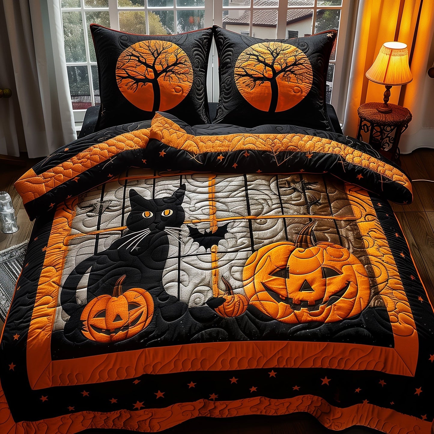 Black Cat Duvet Cover Set GFTONL6203