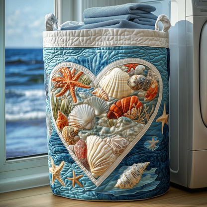 Heart Of Ocean Quilted Laundry Basket GFTONL6231