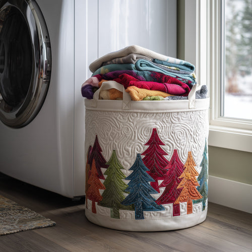 Festive Tree Quilted Laundry Basket GFTONL6251