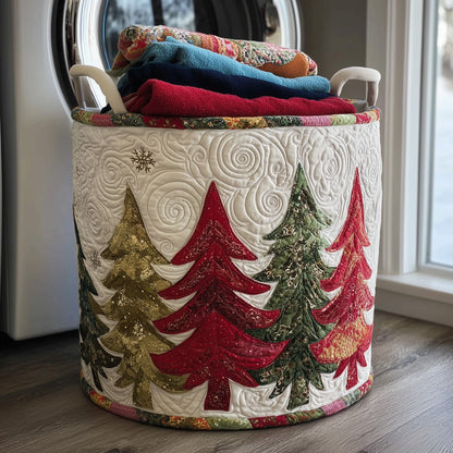 Festive Tree Quilted Laundry Basket GFTONL6252