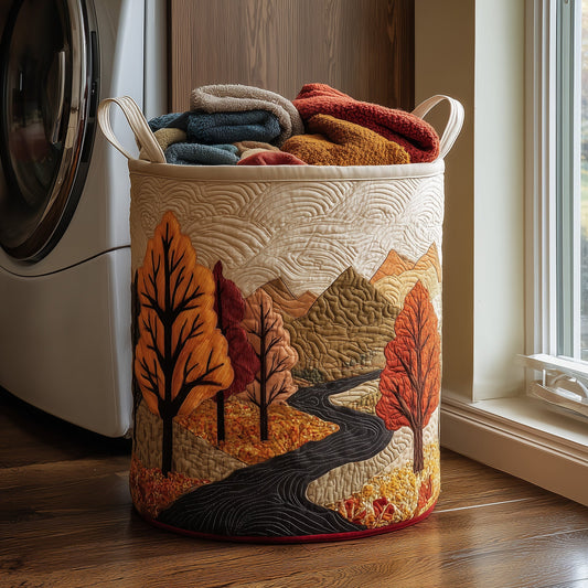 Autumn Tree Quilted Laundry Basket GFTONL6260