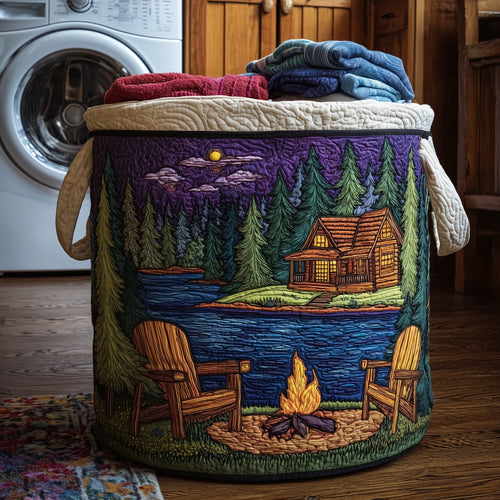 Midnight Harmony Quilted Laundry Basket GFTONL6263