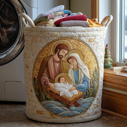 The Holy Family Quilted Laundry Basket GFTONL6273