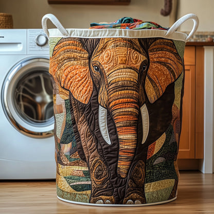 Elephant Quilted Laundry Basket GFTONL6287