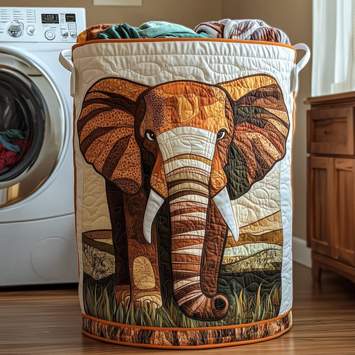 Elephant Quilted Laundry Basket GFTONL6288