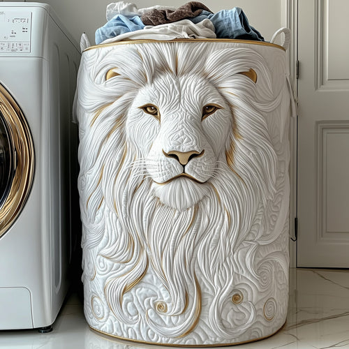 Majesty Lion Quilted Laundry Basket GFTONL6315