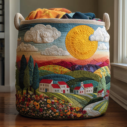 Sunny Village Quilted Laundry Basket GFTONL6323