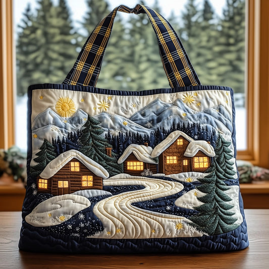 Snowy Hill Quilted Tote Bag GFTONL6339