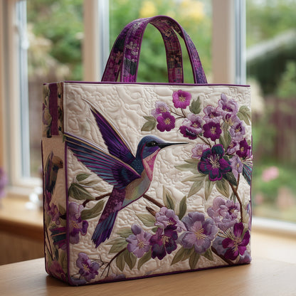 Elegant hummingbird Quilted Tote Bag GFTONL6352