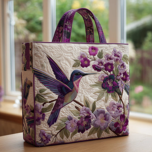 Elegant hummingbird Quilted Tote Bag GFTONL6352
