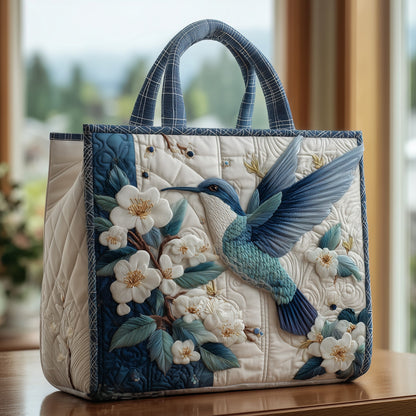 Elegant hummingbird Quilted Tote Bag GFTONL6354