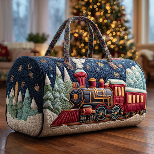 Christmas Train Quilted Duffle Bag GFTONL6361