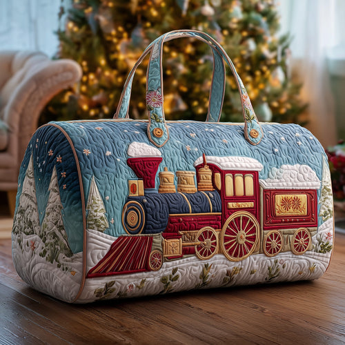 Christmas Train Quilted Duffle Bag GFTONL6362