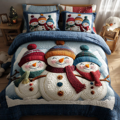 Cheerful Snowman Duvet Cover Set GFTONL6367
