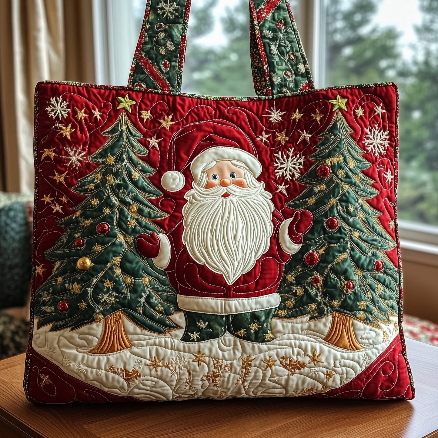 Santa Joy Quilted Tote Bag GFTONL6371