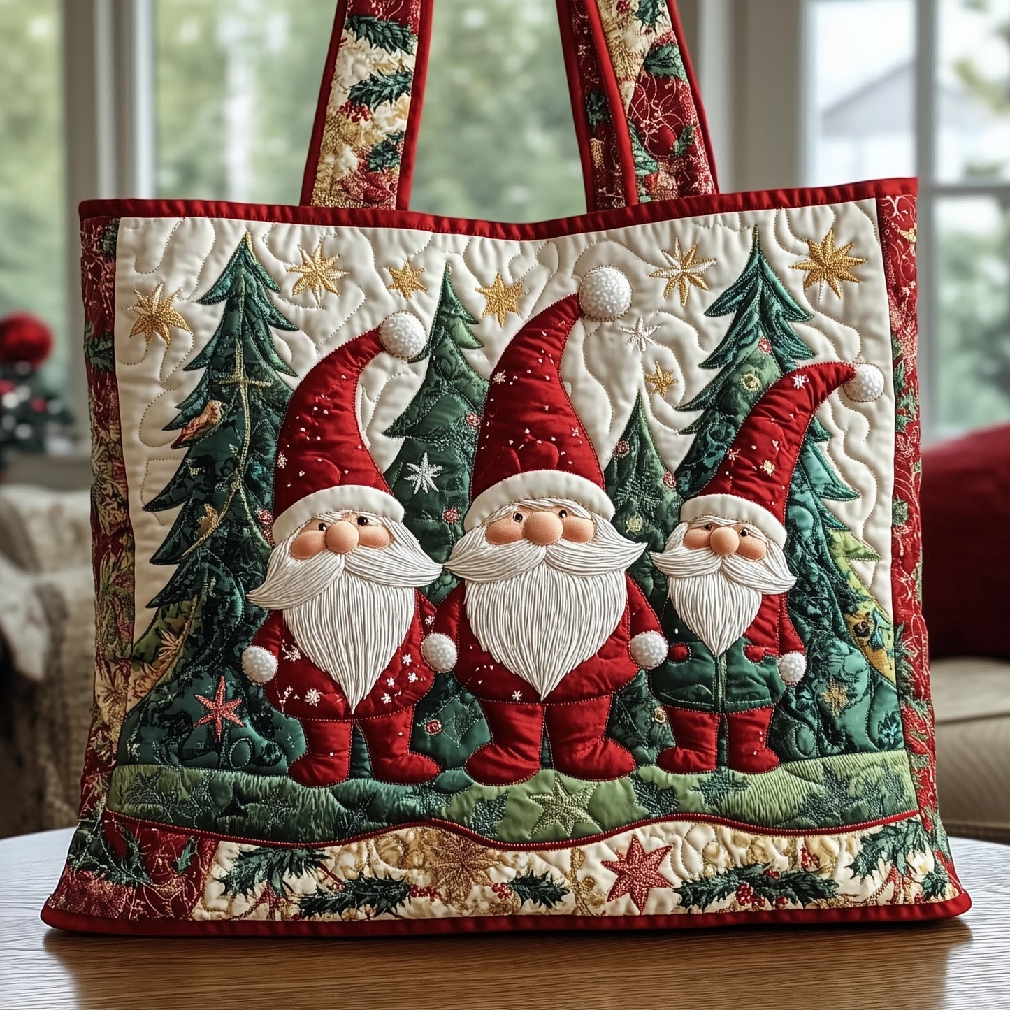 Gnome Joy Quilted Tote Bag GFTONL6372