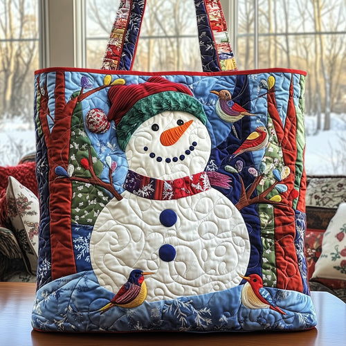 Snowman Spirit Quilted Tote Bag GFTONL6376