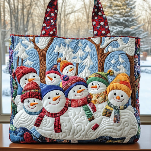 Snowman Spirit Quilted Tote Bag GFTONL6377
