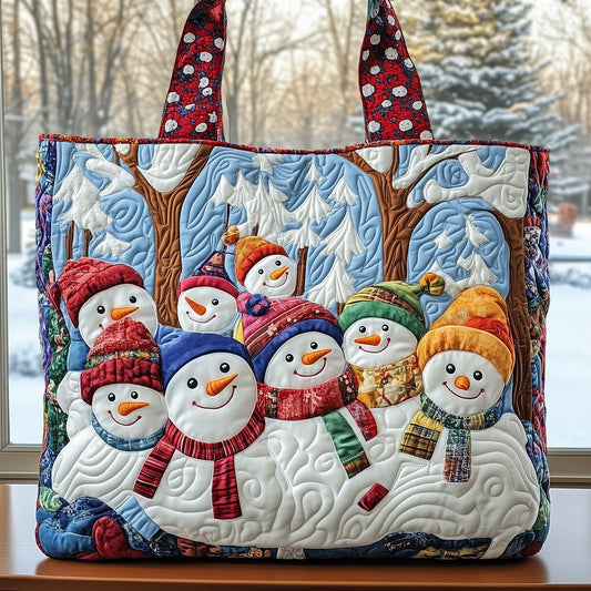 Snowman Spirit Quilted Tote Bag GFTONL6377