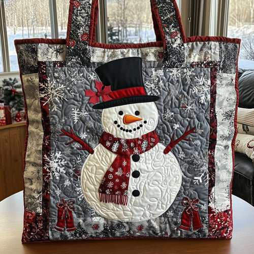 Snowman Spirit Quilted Tote Bag GFTONL6382