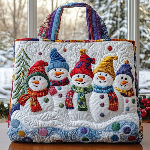 Snowman Joy Quilted Tote Bag GFTONL6383