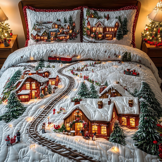 Festive Village Duvet Cover Set GFTONL6393