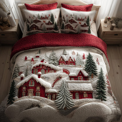 Festive Village Duvet Cover Set GFTONL6402