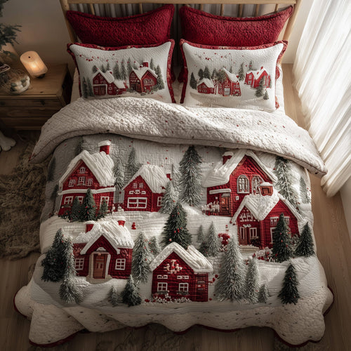 Festive Village Duvet Cover Set GFTONL6403