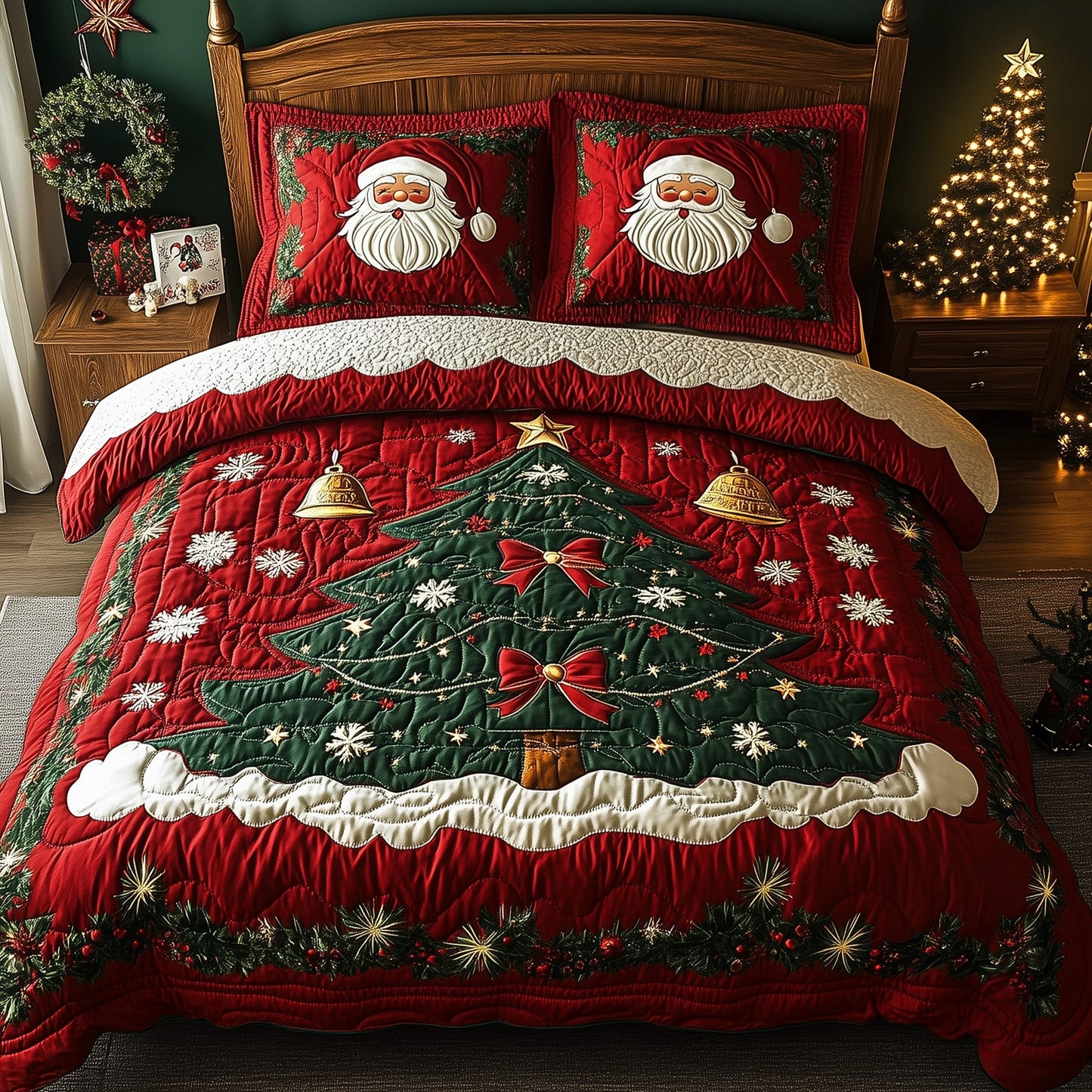Festive Santa Duvet Cover Set GFTONL6404