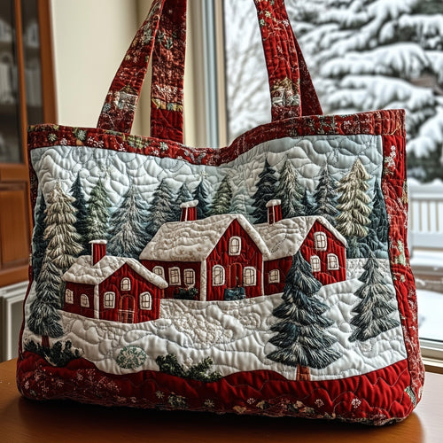Christmas Village Quilted Tote Bag GFTONL6414