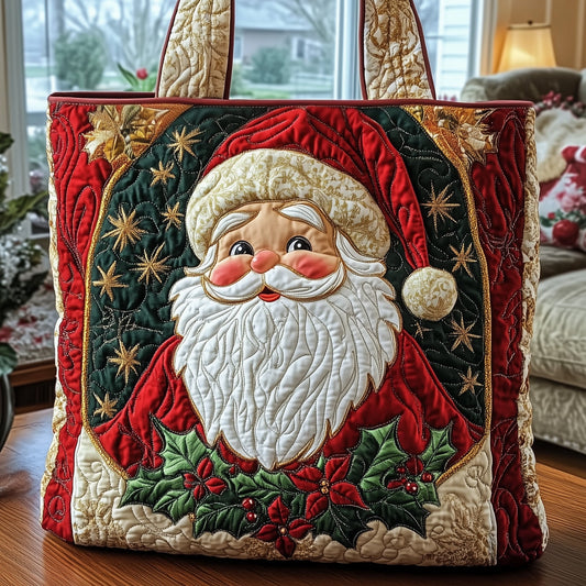 Joyful Santa Quilted Tote Bag GFTONL6416