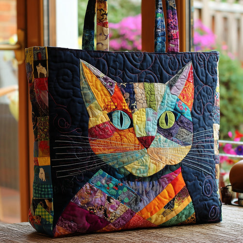 Patchwork Whisker Quilted Tote Bag GFTONL6430