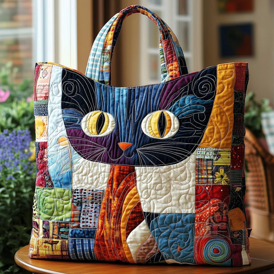 Sweetie Cat Quilted Tote Bag GFTONL6434
