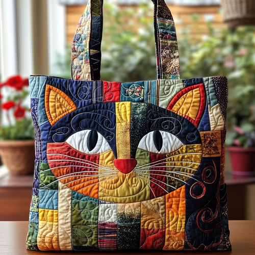 Purr Rebel Quilted Tote Bag GFTONL6435