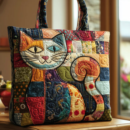 Patchwork Whisker Quilted Tote Bag GFTONL6437
