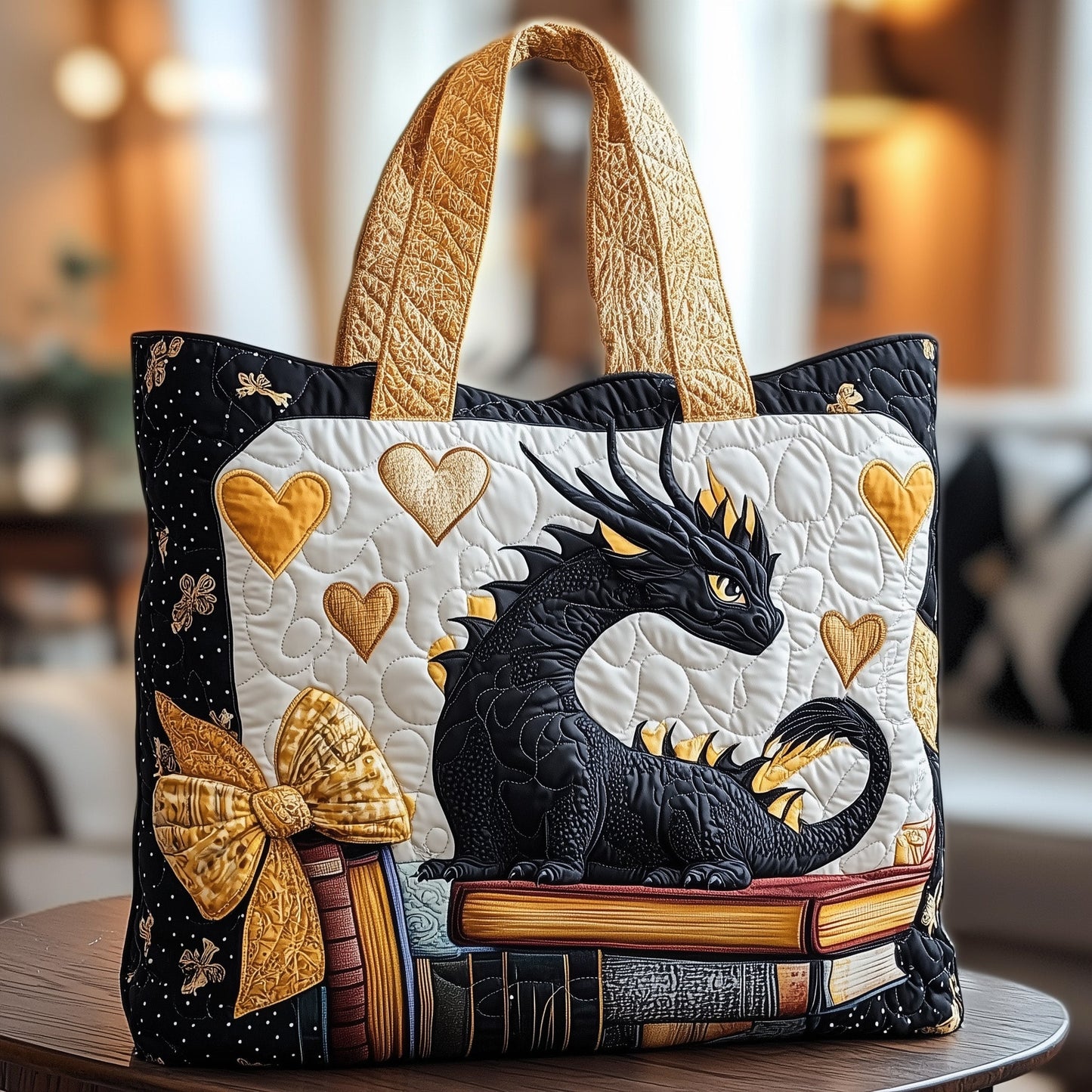 Library Of Emberwings Quilted Tote Bag GFTONL6456