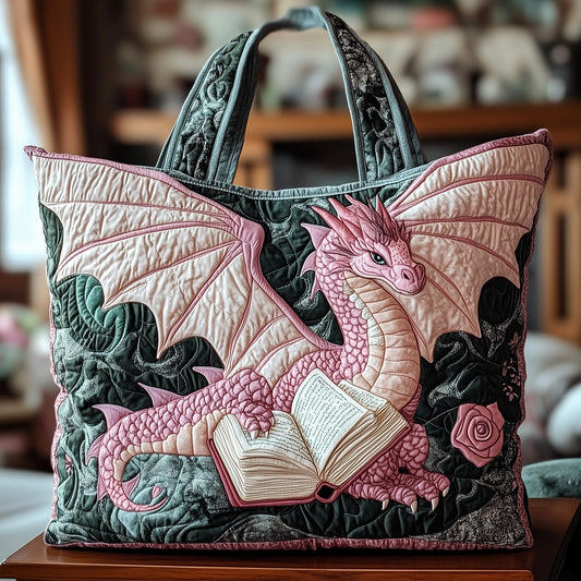 Dreaming Dragon’s Shelf Quilted Tote Bag GFTONL6459
