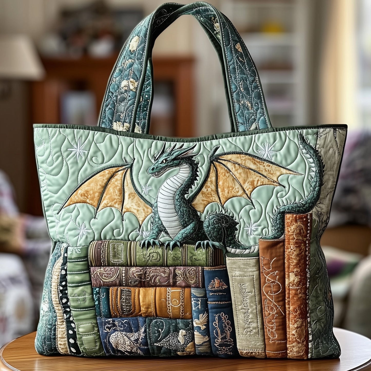 Dragon Wisdom Quilted Tote Bag GFTONL6464